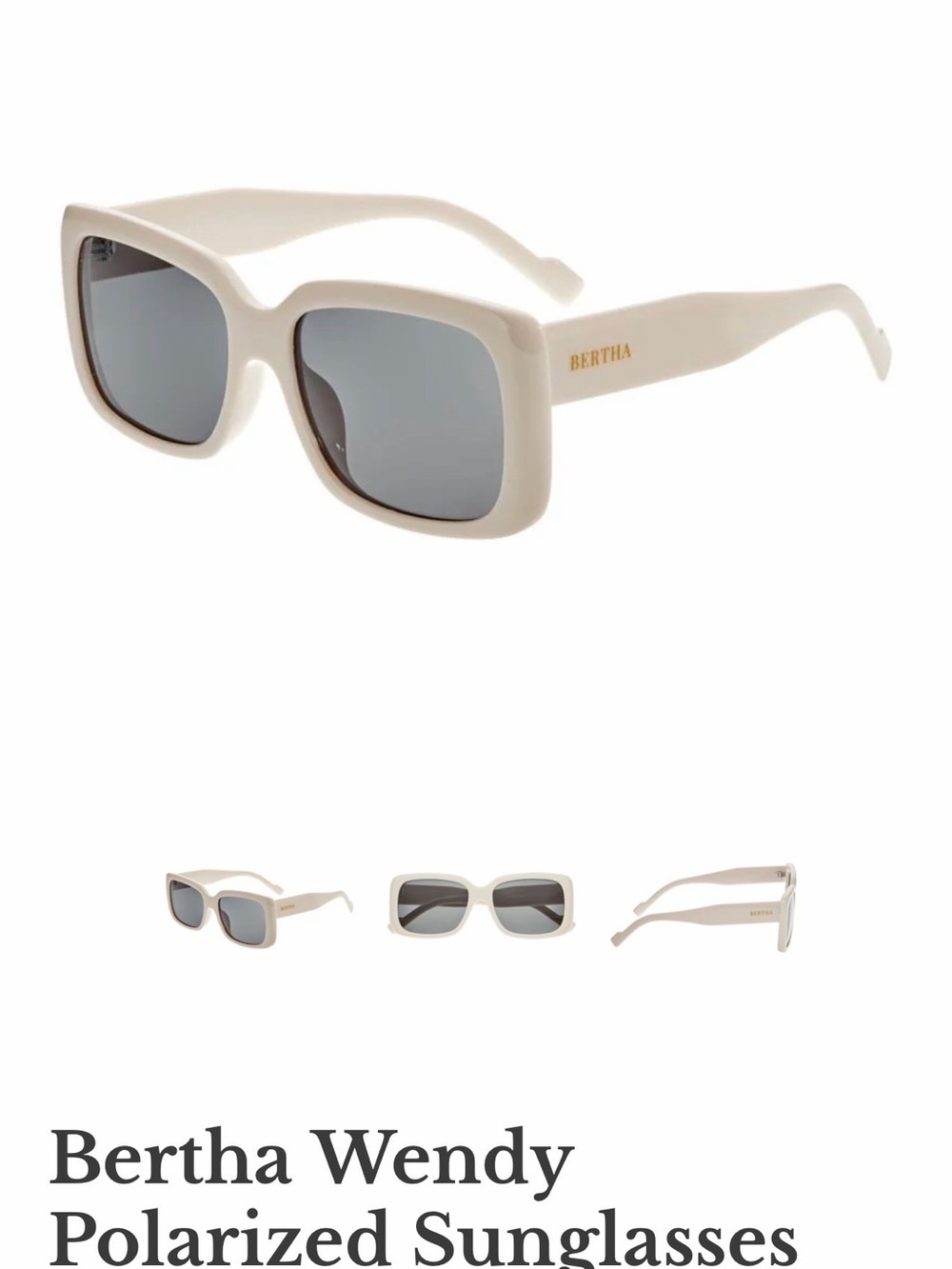 Wendy Polarized Sunglasses - Cream
